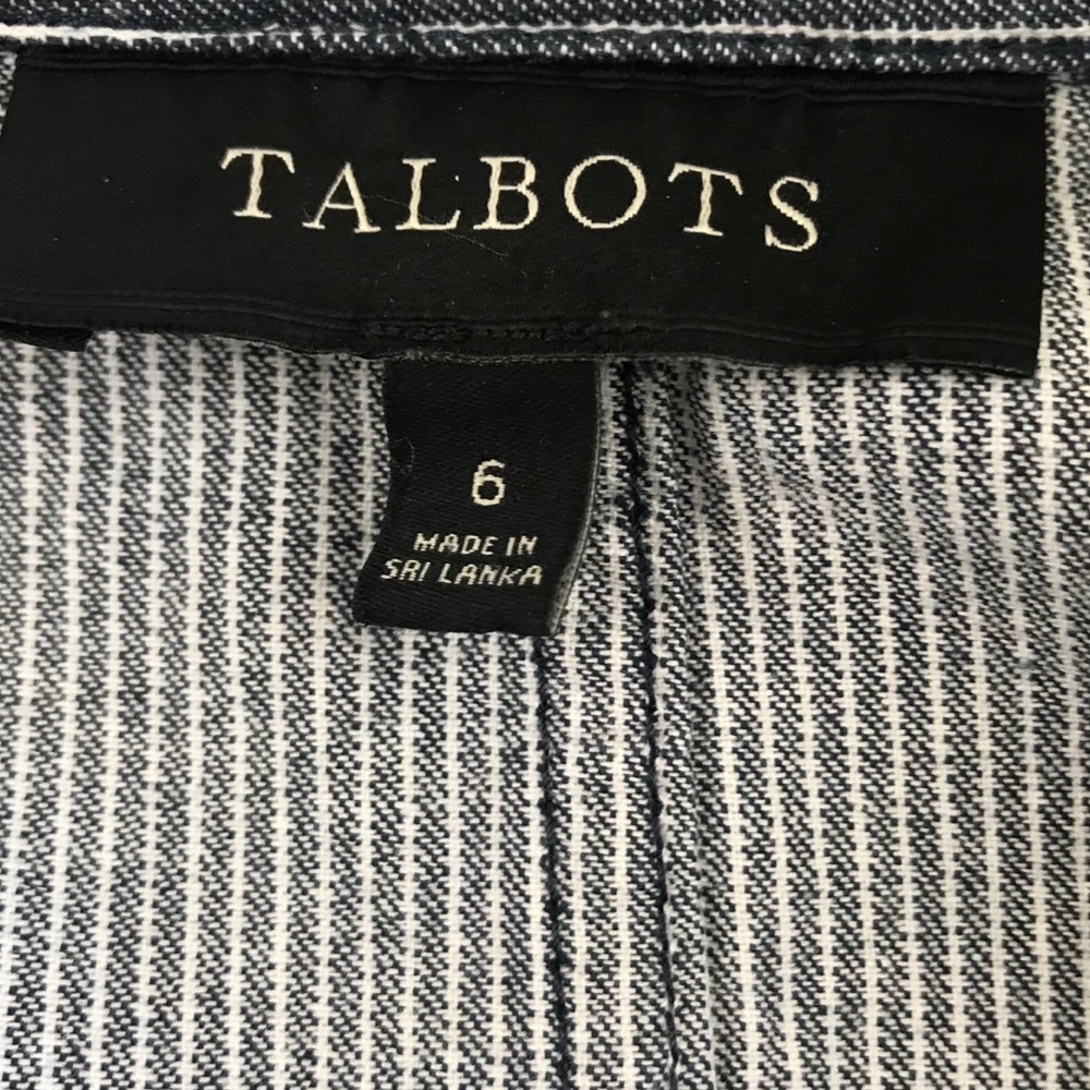 Talbots Gray Striped Jacket - image 8